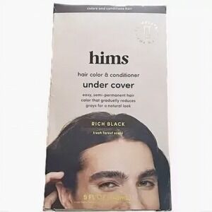 HIMS Under Cover Rich Black Hair Color Conditioner 5 fl oz Semi-Permanent